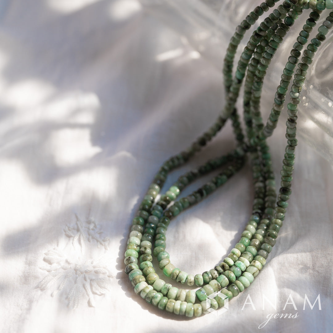 エメラルド スムース ボタン(ロンデル)