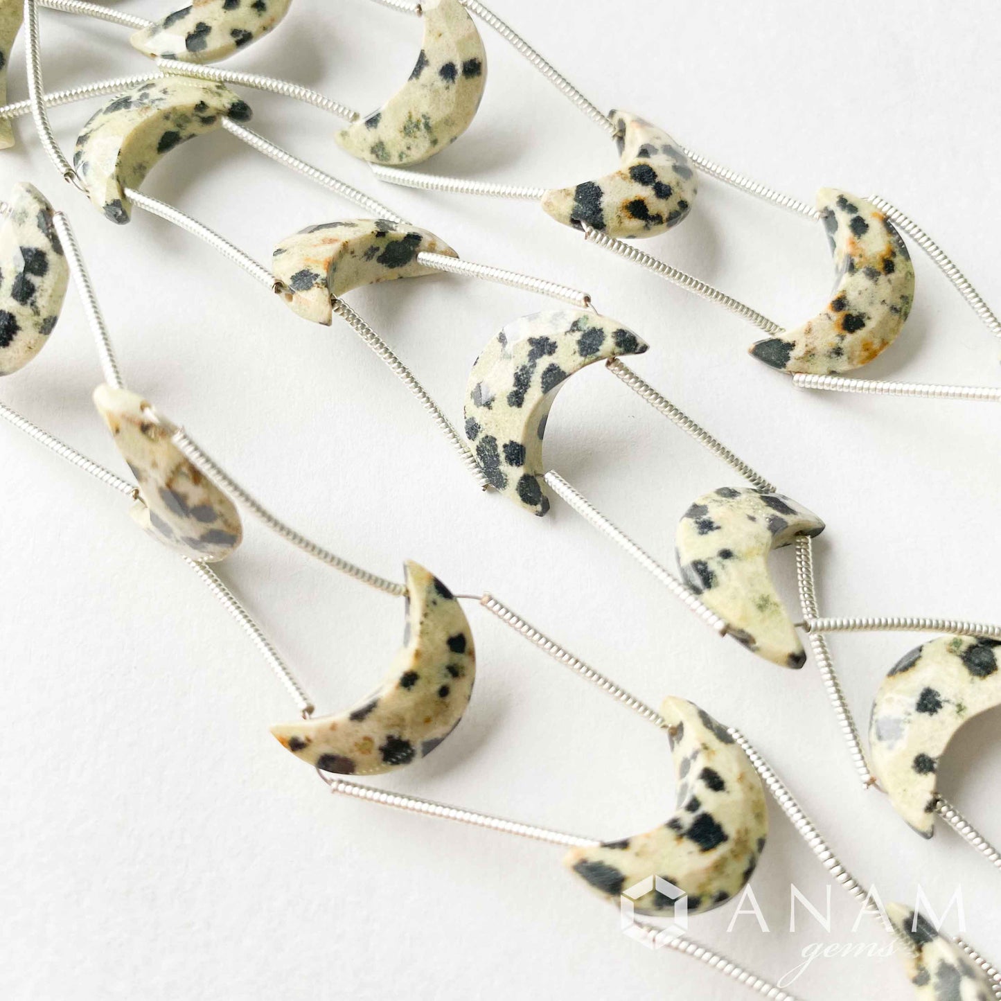 ダルメシアンジャスパー ムーンシェイプ【三日月】