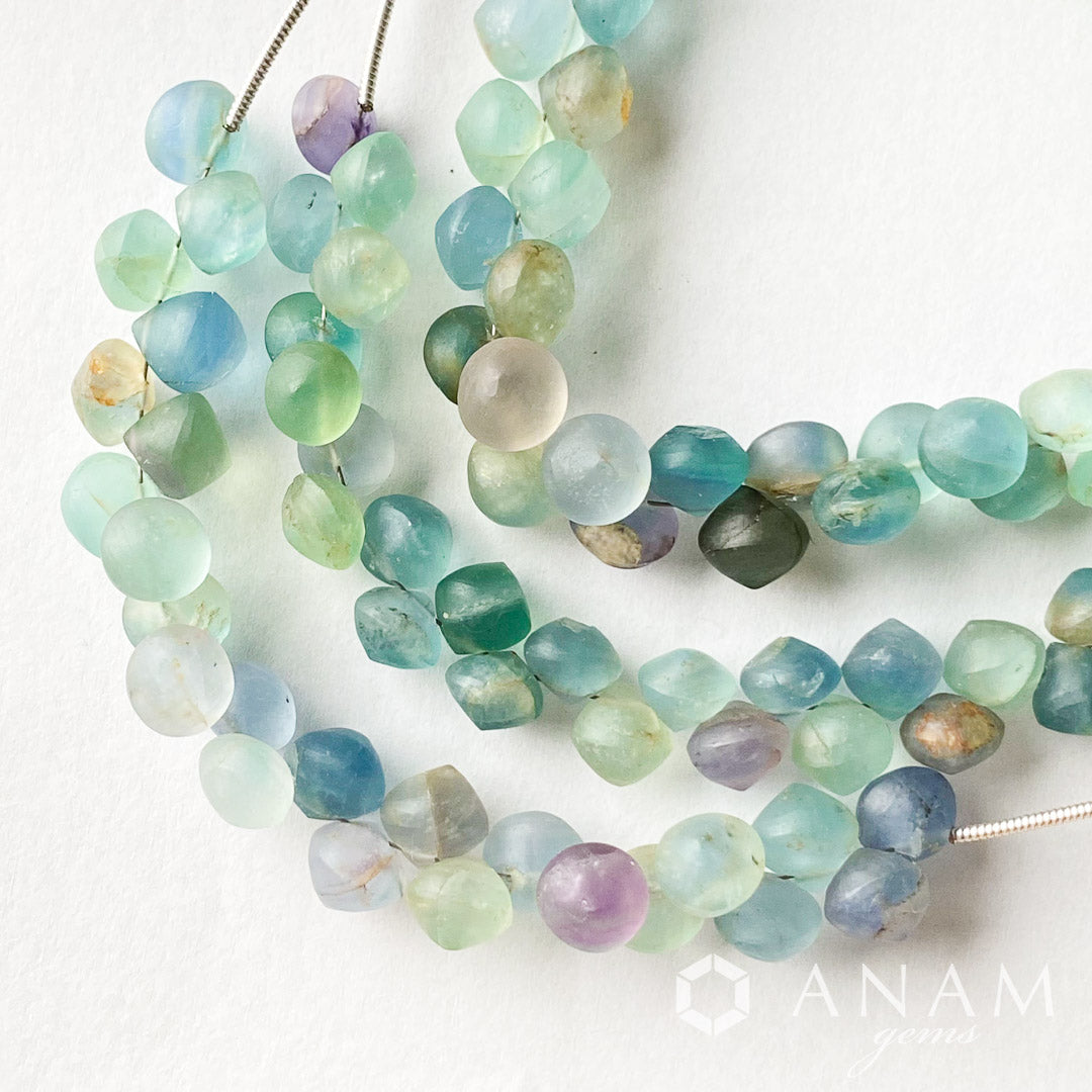 【2023インドオーダー】【フロスト加工】 フローライト Wオニオン