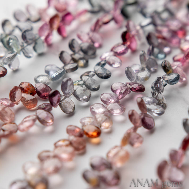 マルチカラー スピネル ペアシェイプカット