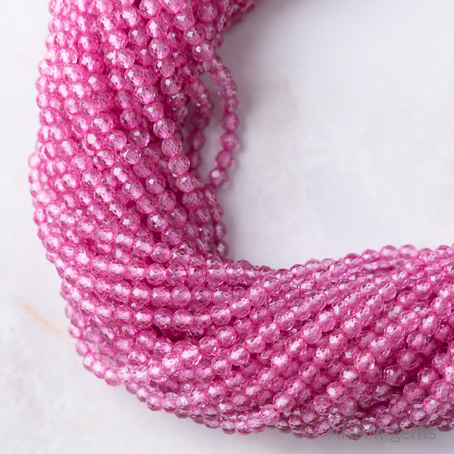 コーティングピンクトパーズ 3mmボールカット