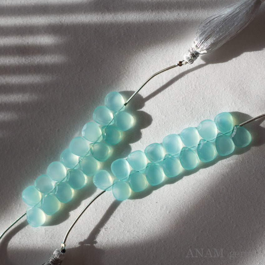 ペールブルー カルセドニー MOMO花スライス