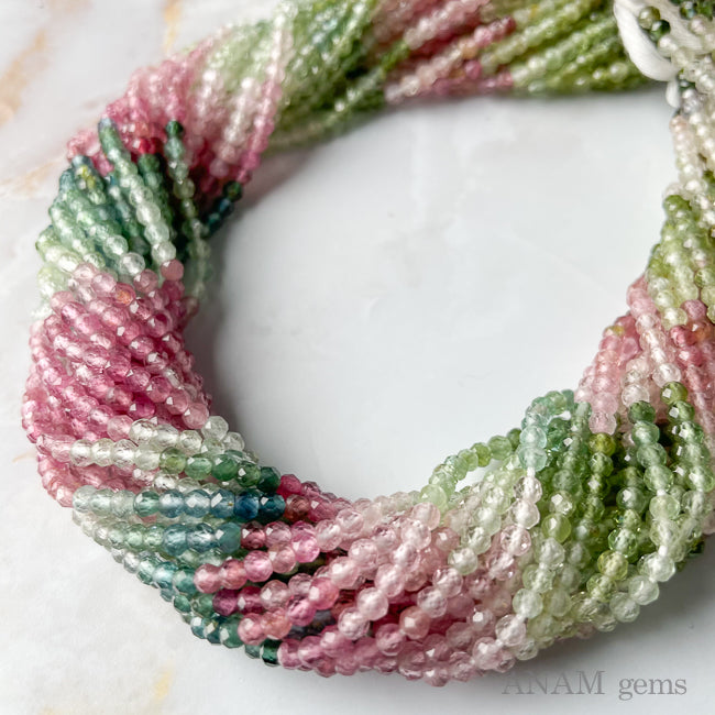 マルチカラー トルマリン 3mm ボールカット