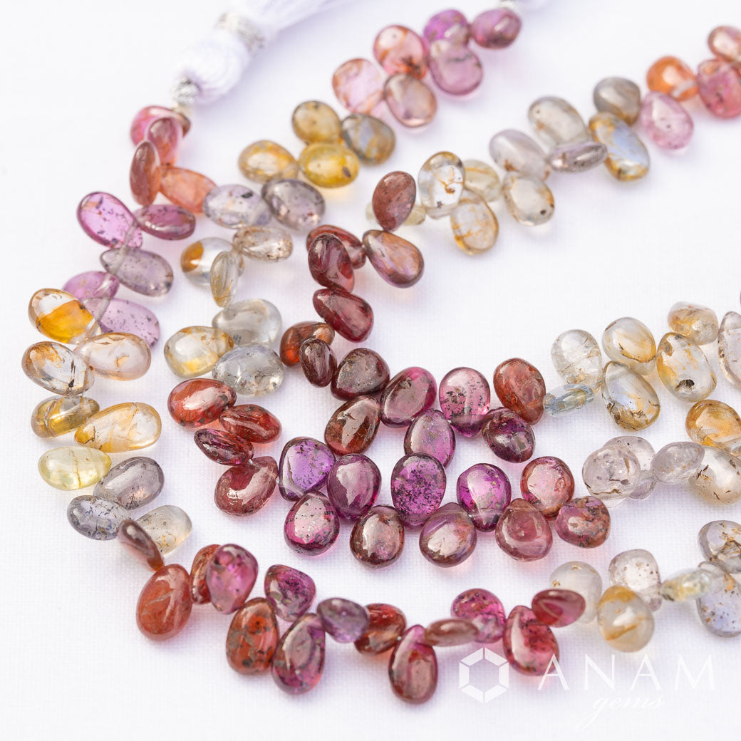 グレープ カラー サファイア スムース ペアシェイプ