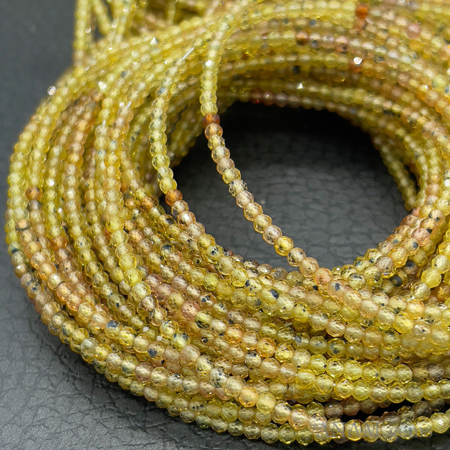イエローオレンジサファイア 2mmボールカット
