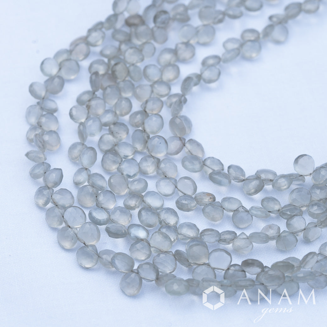 セイロンムーンストーン マロンシェイプ ビーズ 【スリランカ産】
