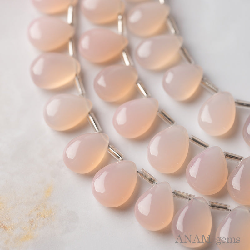 サクラピンクカルセドニー スムース マロンシェイプ