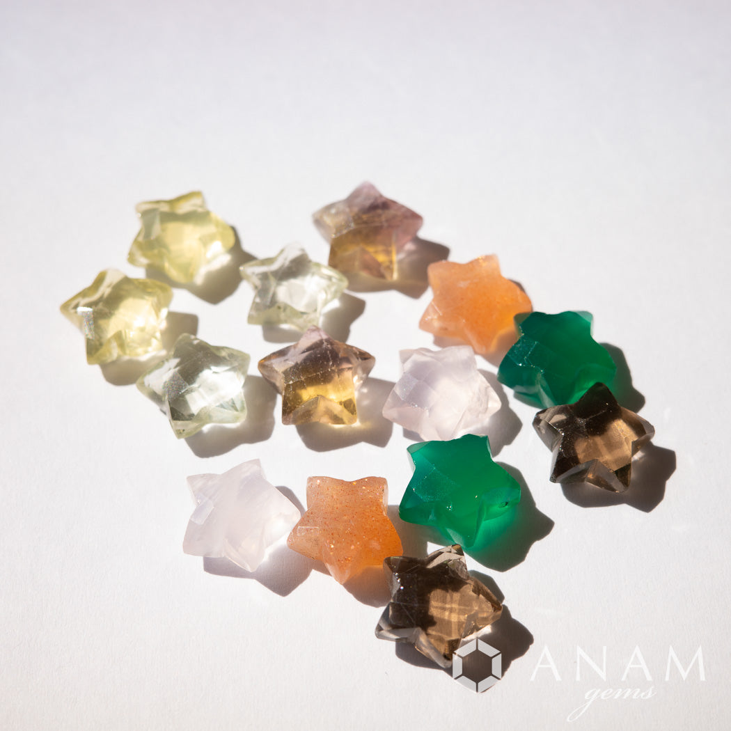 スター カット レモンクォーツ 星【ビーズフレンド レシピ掲載】