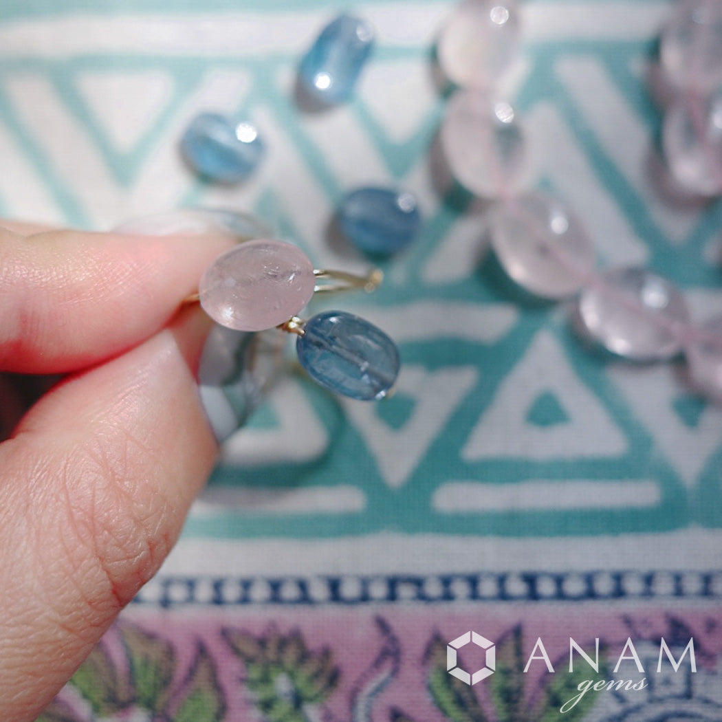 【2023年アメリカ仕入れ】アクアカイヤナイト スムース オーバル 【ツーソンジェムショー】