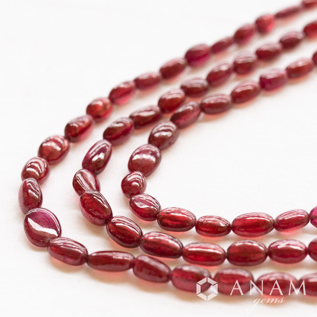 ルビー スムース オーバル オールドレッド Gf