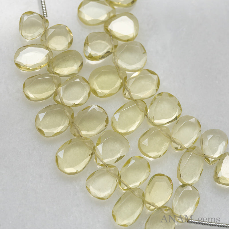 レモンクォーツ MOMO花スライス|果実の光を纏う、やさしさの結晶