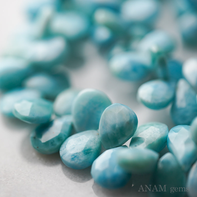 【きちんと波模様】ラリマーペアシェイプカット