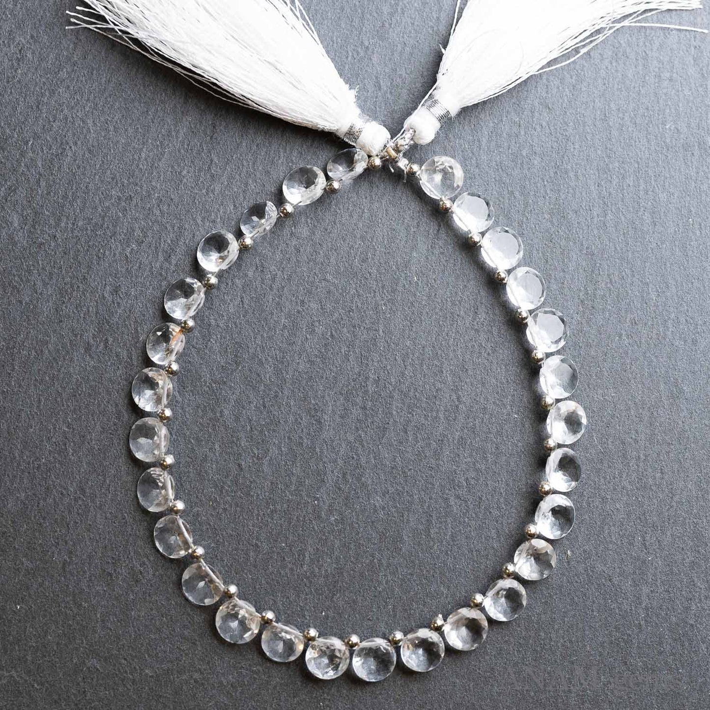 クォーツ(水晶) ファセットカット ラウンドシェイプ