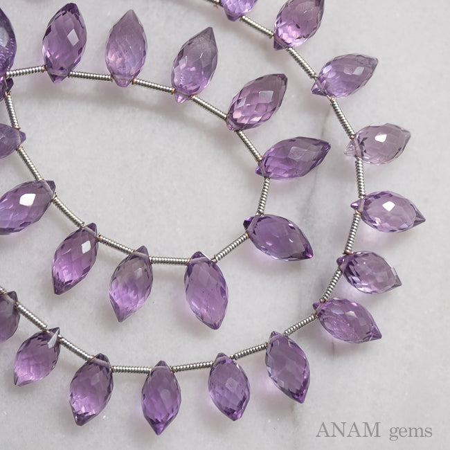 ピンクアメジスト シャンデリアカット-ANAM gems‖ハンドメイド