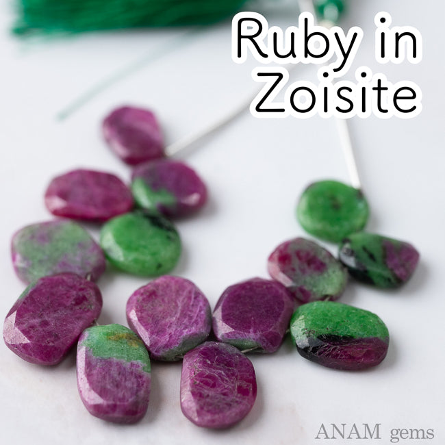 ルビーインゾイザイト MOMO花スライス