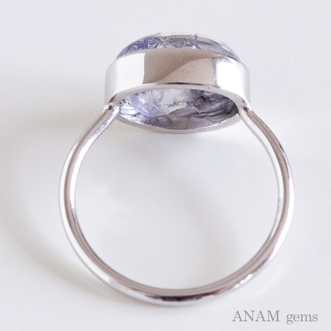 デュモルチェライト イン クォーツ リング 116 シルバーリング
