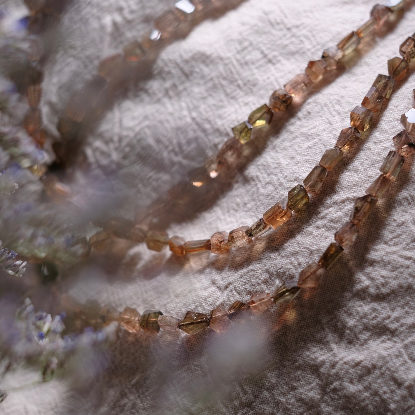 【SALE】アンダリュサイト タンブルカット ビーズ