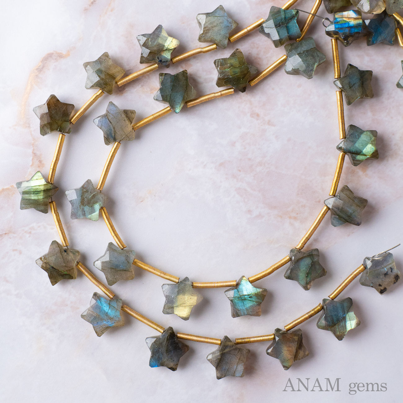 ラブラドライト スターカット