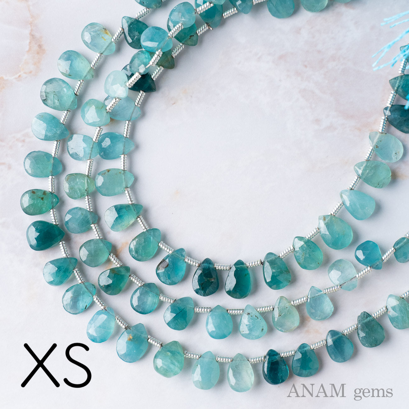 グランディディエライト ペアシェイプカット ビーズ