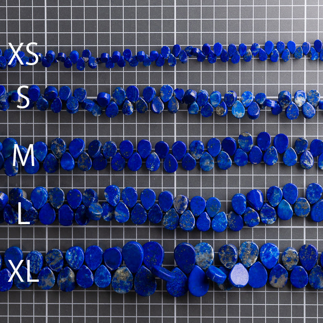 ラピスラズリ スムース ペアシェイプ