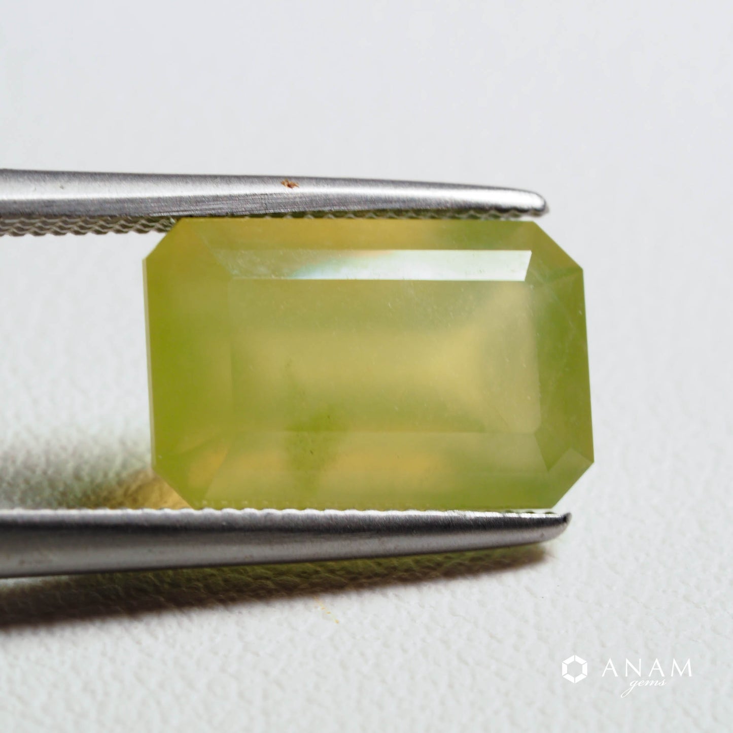 カリフォルナイト（Californite）3.4ct｜エメラルドカット｜ハッピーキャンプ産