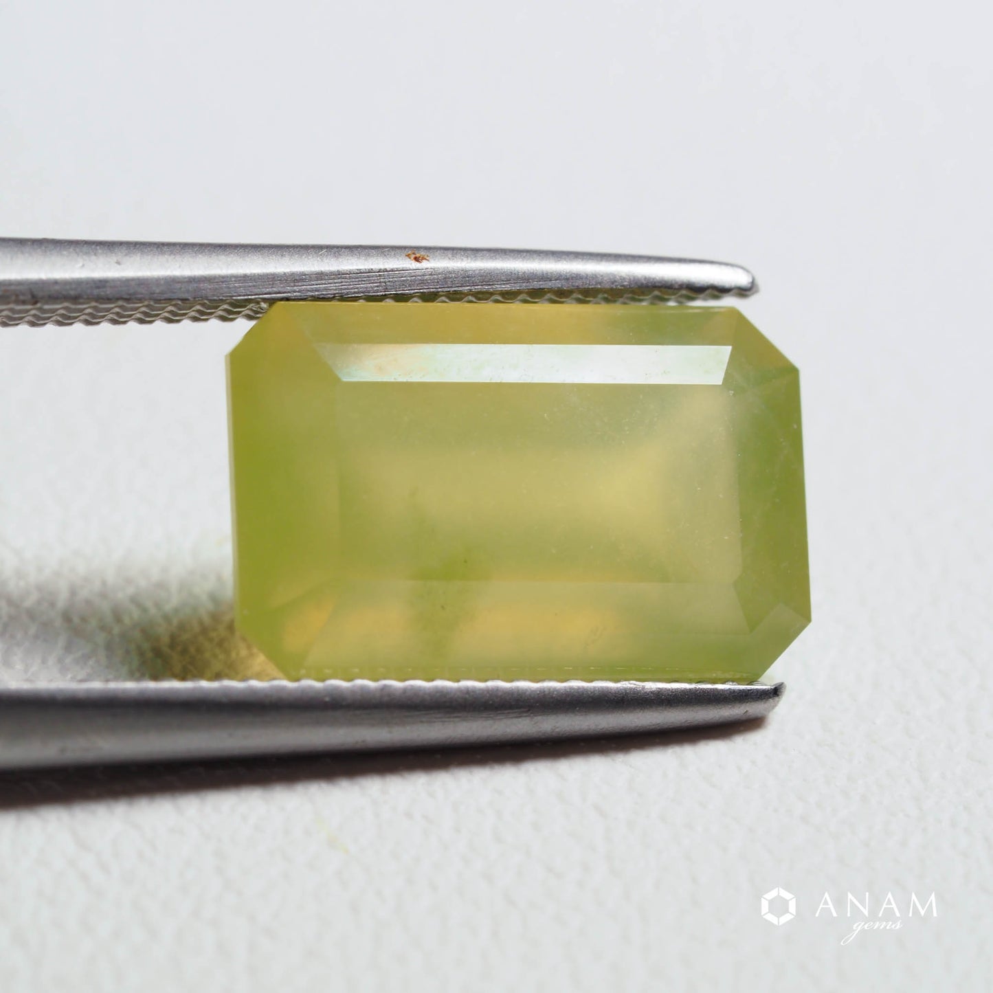 カリフォルナイト（Californite）3.4ct｜エメラルドカット｜ハッピーキャンプ産