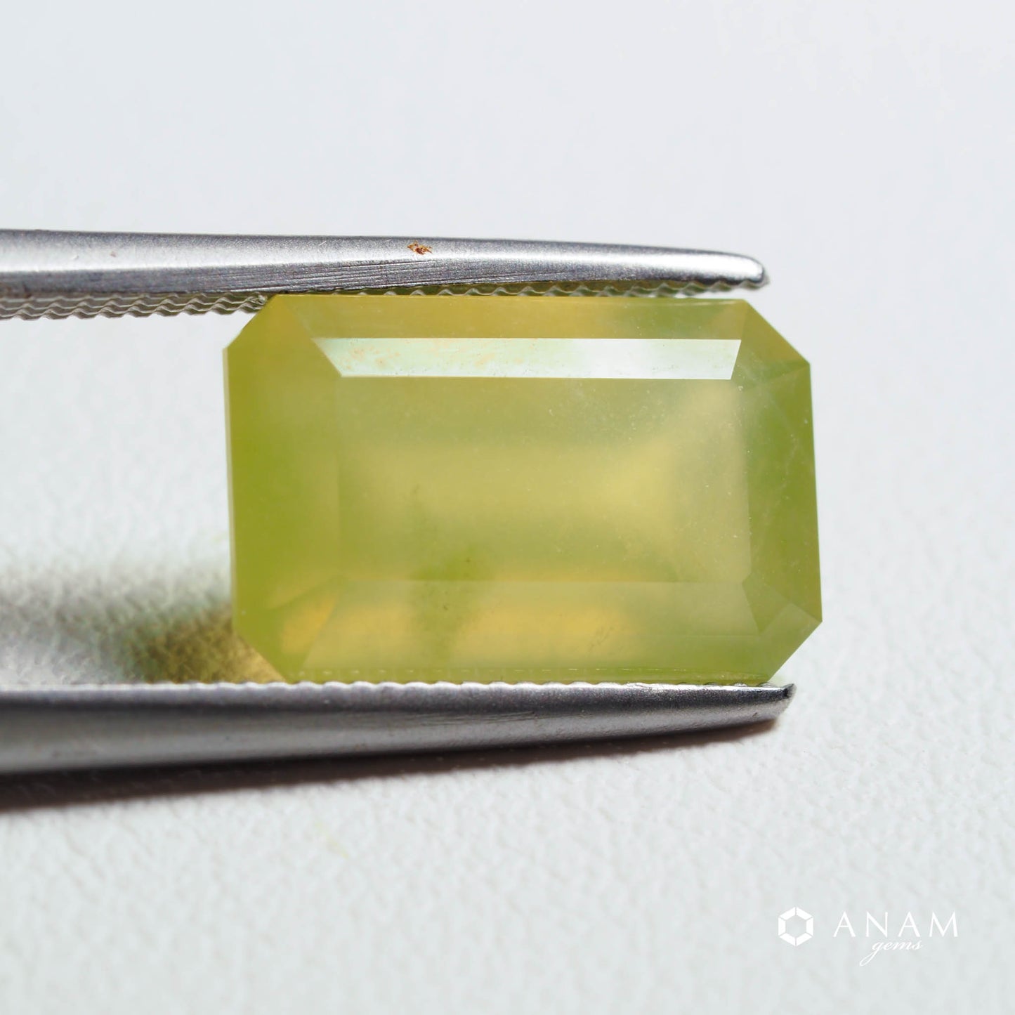 カリフォルナイト（Californite）3.4ct｜エメラルドカット｜ハッピーキャンプ産