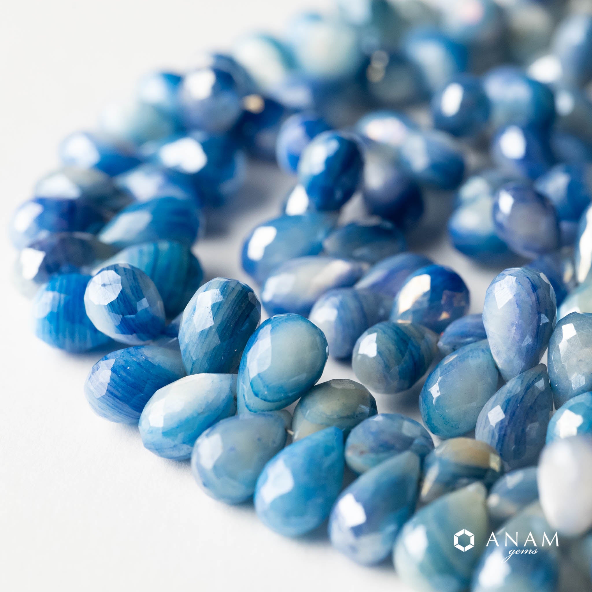 コーティングムーンストーンドロップカット‖ANAM gems（アナムジェムズ