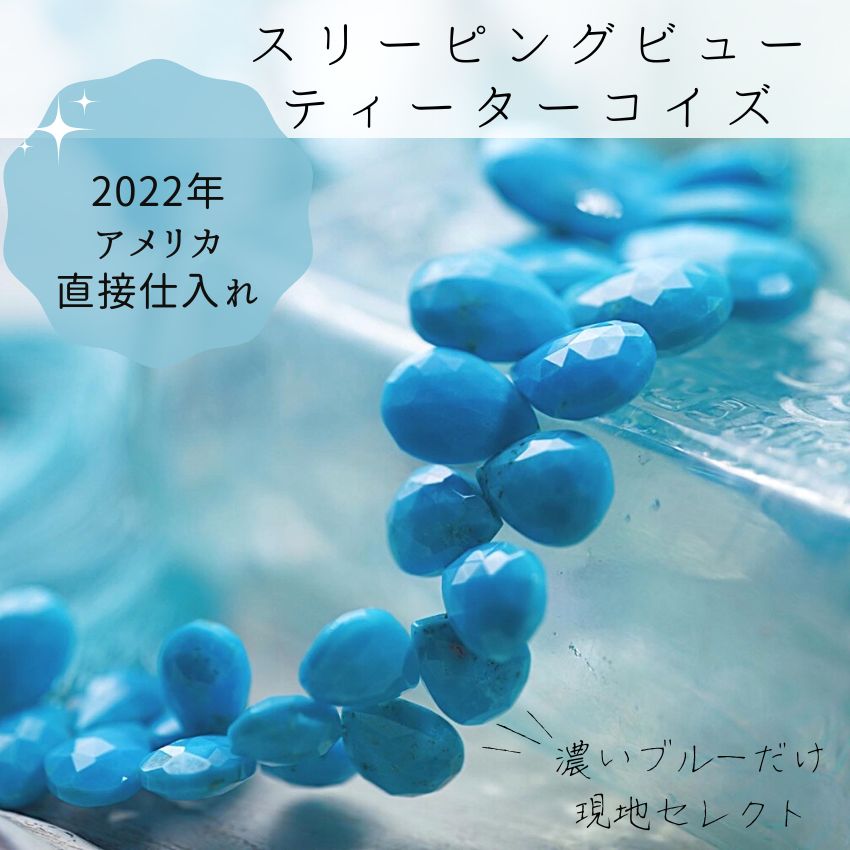 [June American purchased items] Sleeping Beauty Turquoise Pair Shape [Popular]