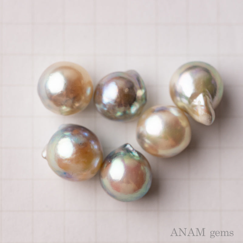 [Completely untreated] Akoya Pearl Lose 8mm Ham-fried beans Akoya and pearl [No tone]