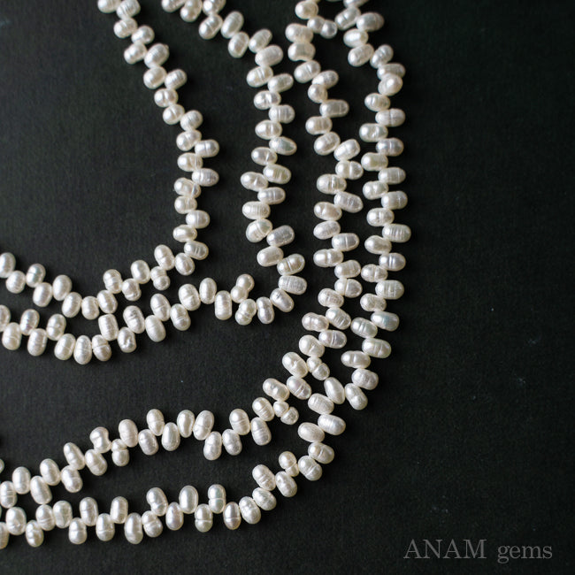 [Request restock] White freshwater pearl Cleopatra 3mm-D