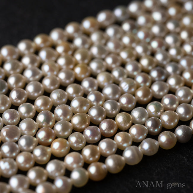 天然色】あこや真珠 ベビーパール 40cm 4-4.5mm-ANAM gems