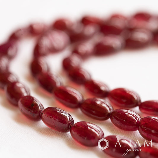 GF Ruby Smooth Oval Old Red
