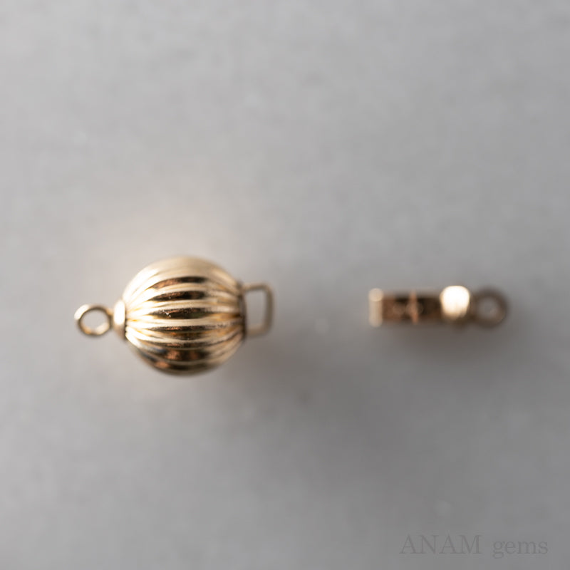 [14 kgf] Necklace Clasp Border Ball Design 8mm