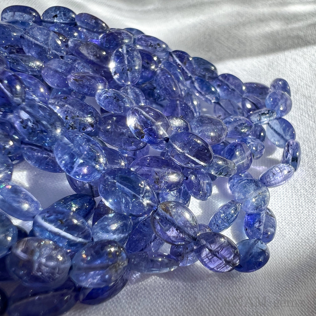 高品質】タンザナイト プレーンオーバル【ビーズfriend夏号(vol.79  